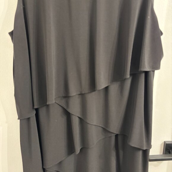 Laura Black Sleeveless Ruffled Cocktail Dress - Picture 5 of 13